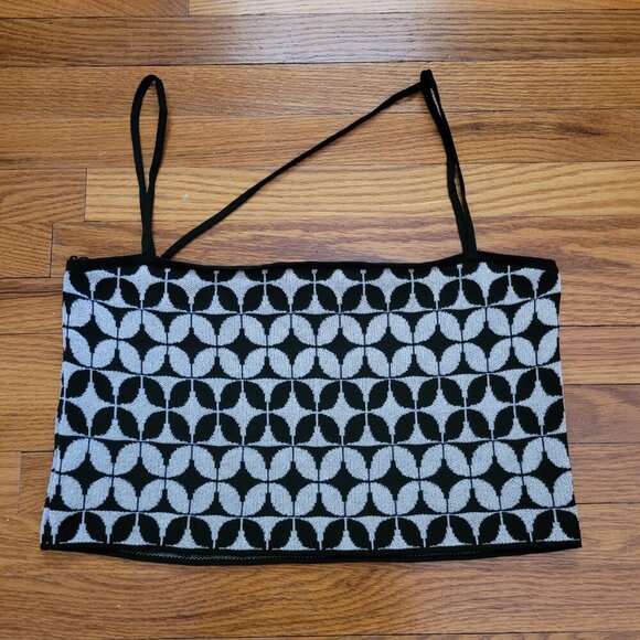 ZARA | Cropped Tank Top Patterned | Sz. M - Picture 8 of 8